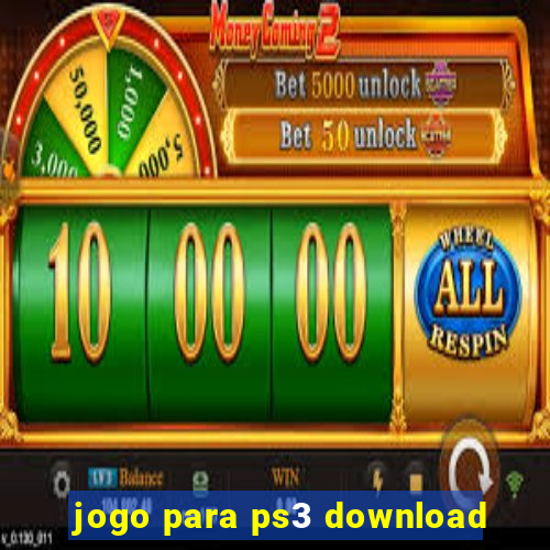 jogo para ps3 download