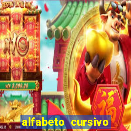 alfabeto cursivo para treinar caligrafia