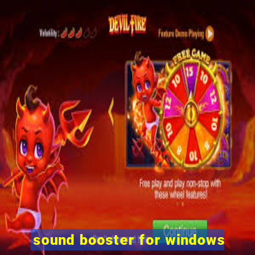 sound booster for windows