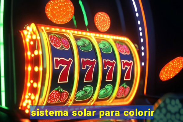 sistema solar para colorir