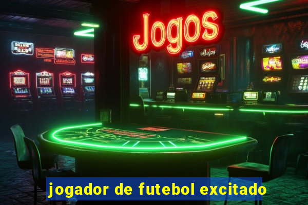 jogador de futebol excitado