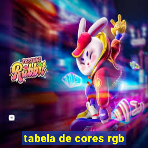 tabela de cores rgb