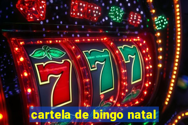 cartela de bingo natal