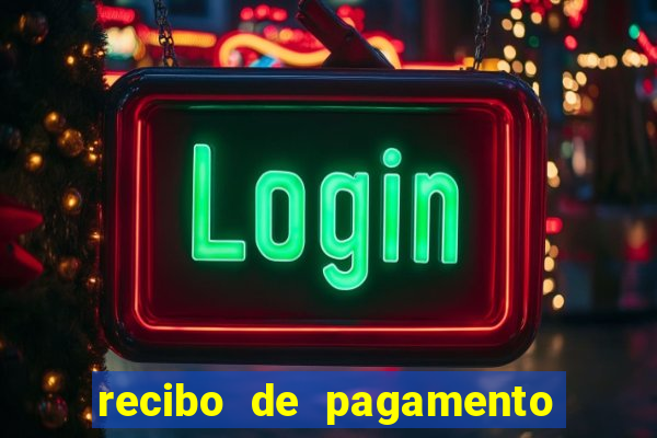 recibo de pagamento em word